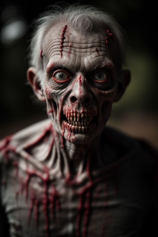 ai portrait of zombie.